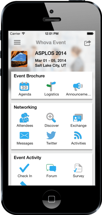 ASPLOS 2014 in Whova app