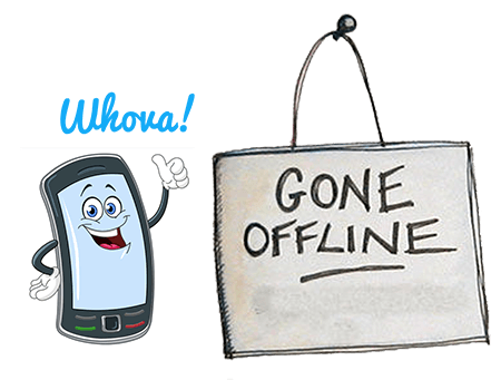 Whova supports offline