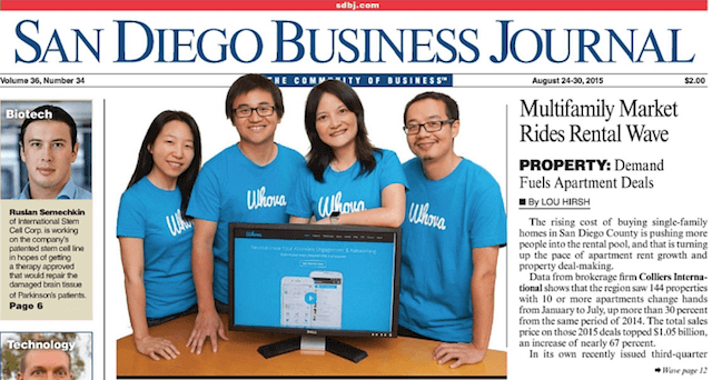 We Are Featured on The Front Page of San Diego Business Journal