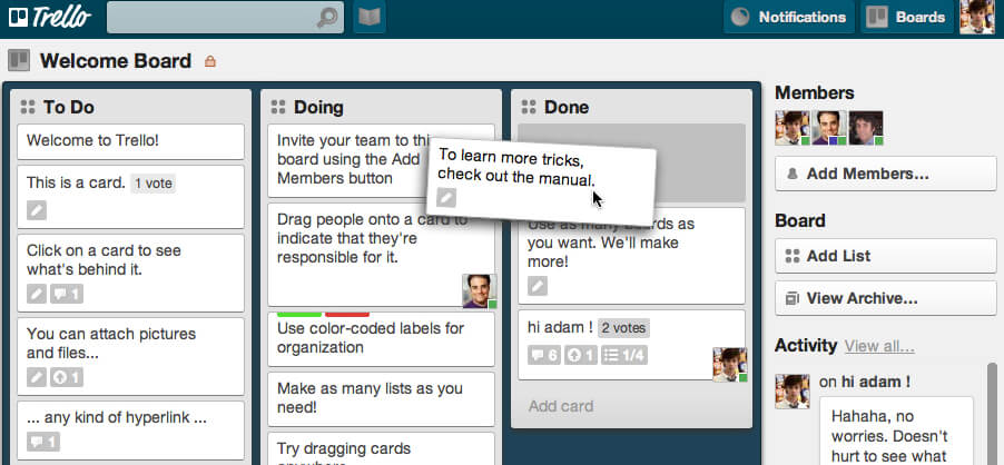 trello as ticketing system