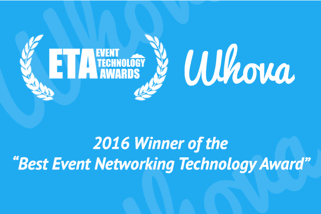 Whova Wins 2016 Best Event Networking Technology Award