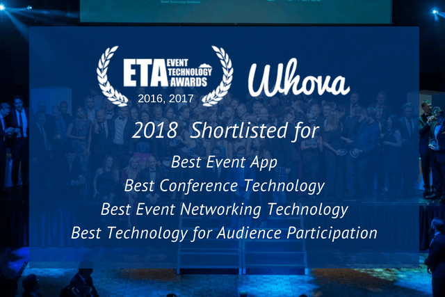 Whova Named Finalist for 4 Event Technology Awards in 2018