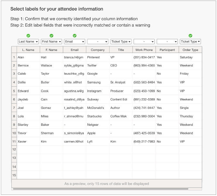 Attendee List on Whova