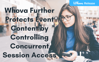 Whova Further Protects Event Content by Controlling Concurrent Session Access