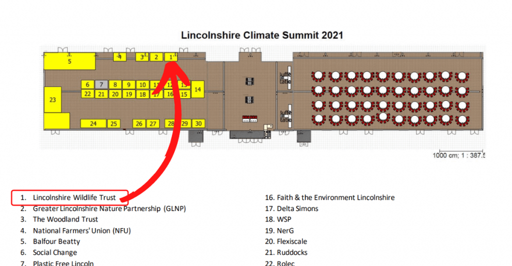 Lincolnshire Climate Summit 2021 - Floor Map
