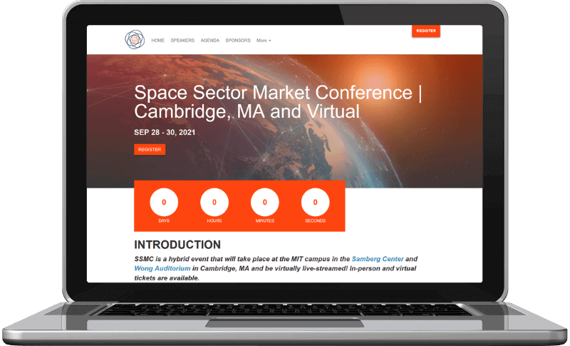 Space Sector Market Conference 2021 - Website