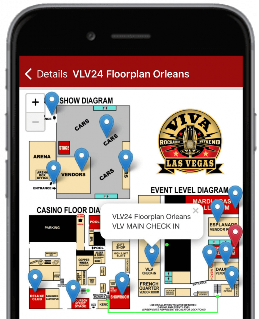 Viva Las Vegas Rockabilly Weekend 2021 - Floor Map