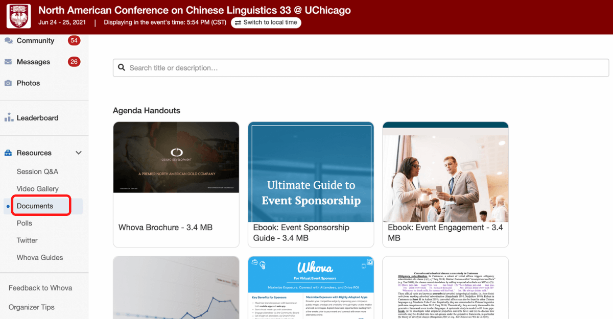 North American Conference on Chinese Linguistics 33 @ University of Chicago 2021 - Documents