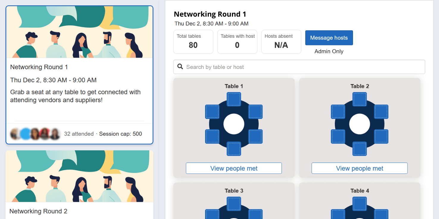 Meet the Buyer - round tables