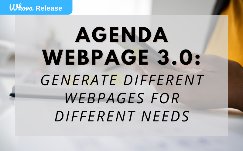 Agenda Webpage 3.0: Generate Different Webpages for Different Needs