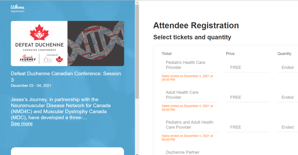 Defeat Duchenne Canadian Conference 2021 - Tickets