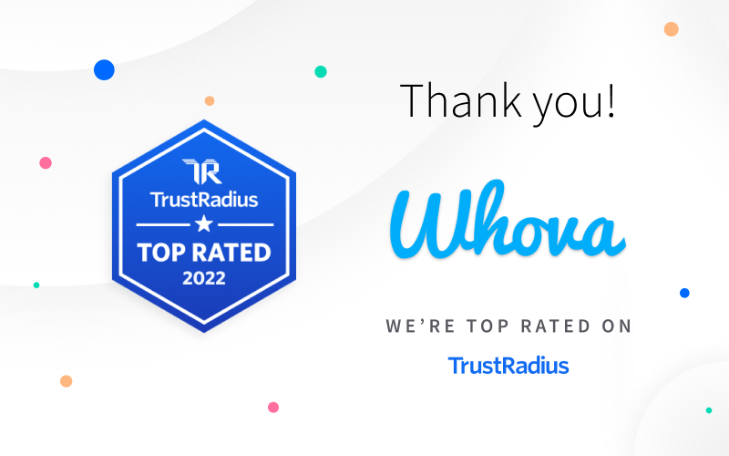 Whova wins the Global Top Rated Product Award