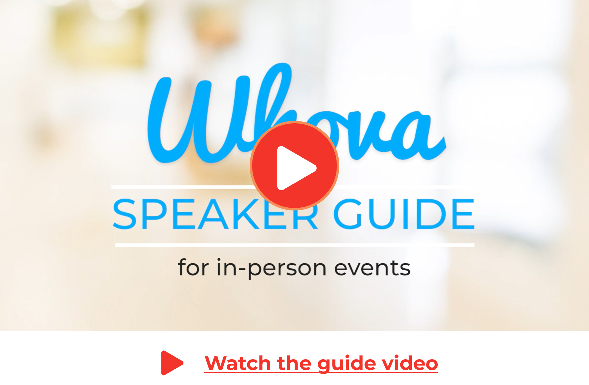 Infographic - Speaker Guide - In-Person - Whova