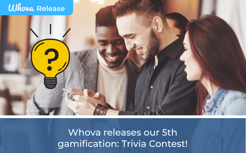 Whova Releases our 5th Gamification: Trivia Contest!