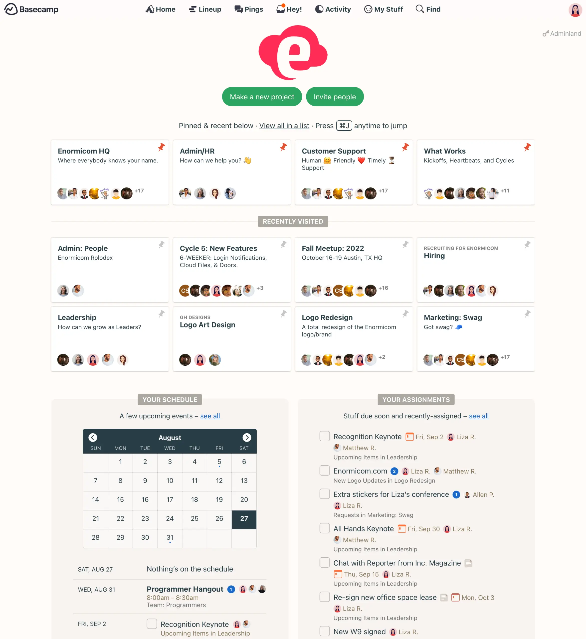 Basecamp software product