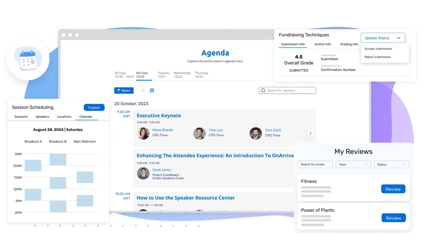 Cvent speaker management example