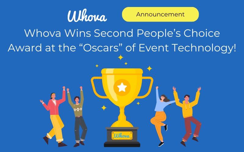 Whova Wins People’s Choice Again at Event Tech’s “Oscars”!