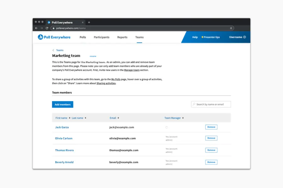 Poll Everywhere software product