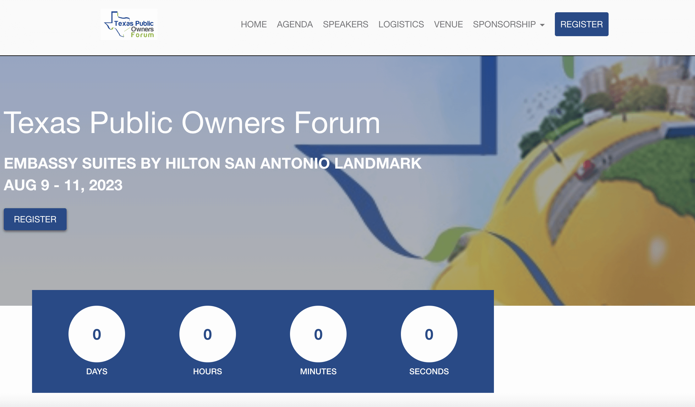 Whova's event website