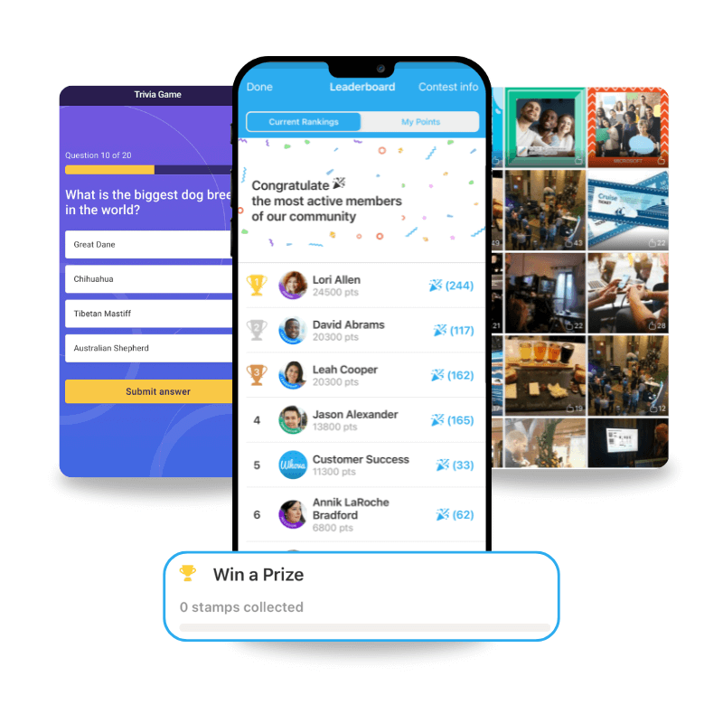 Whova's event gamification app