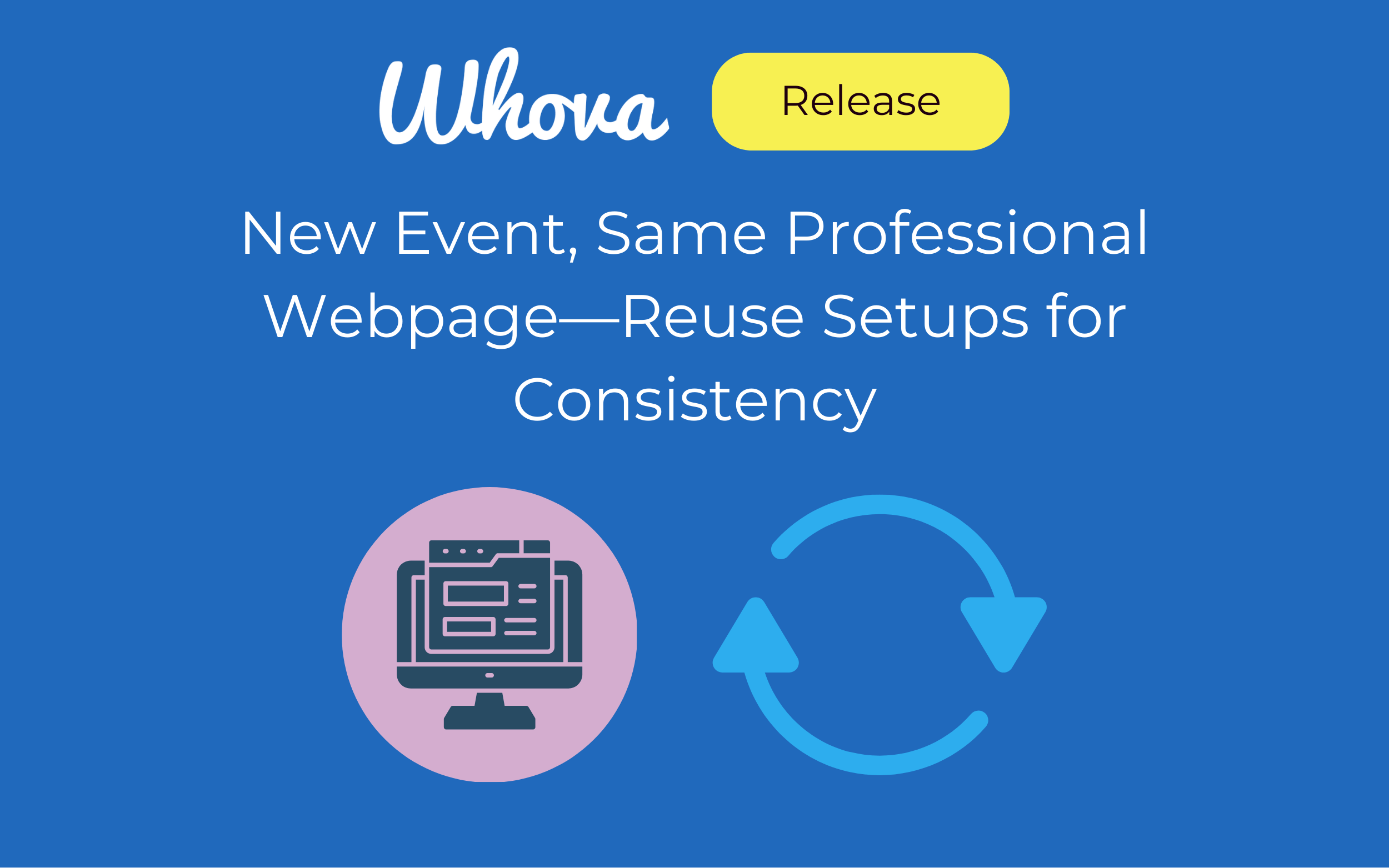 New Event, Same Professional Webpage—Reuse Setups for Consistency