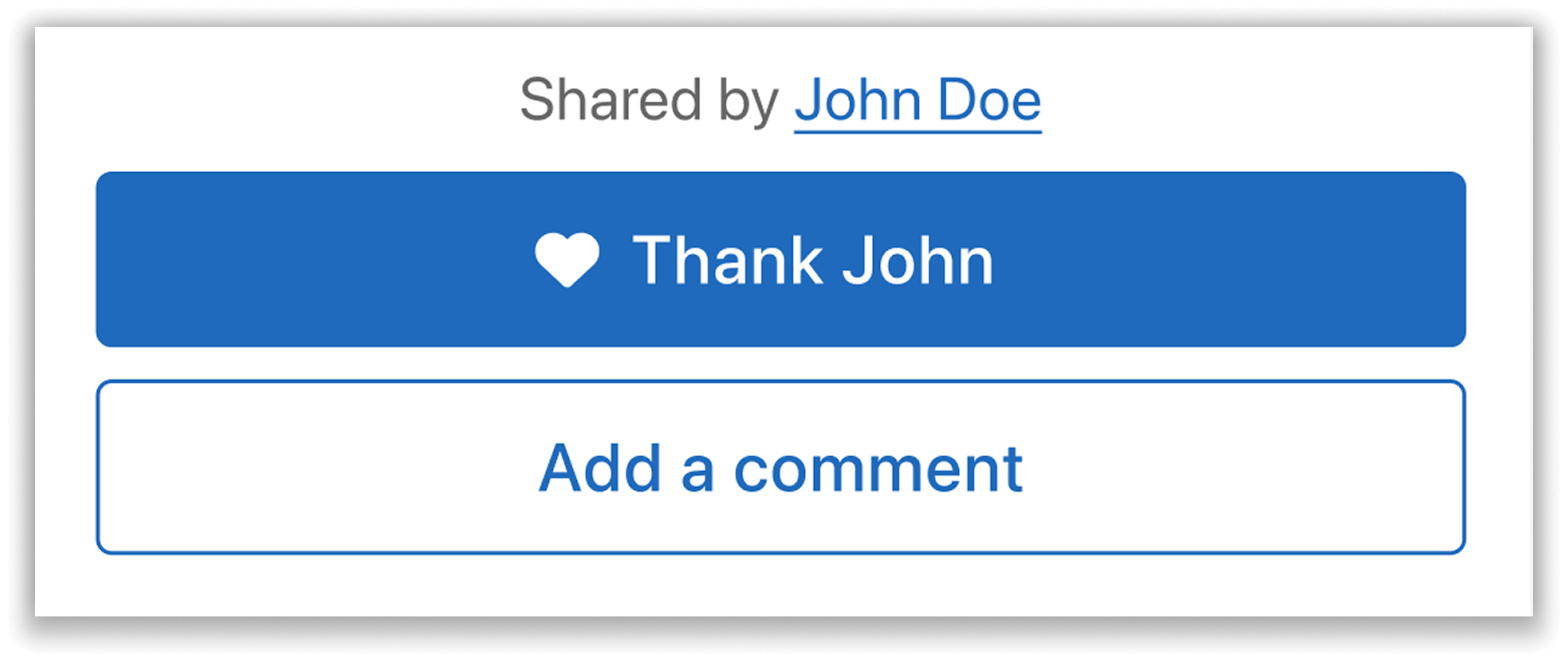 Option to thank map uploader or add a comment.