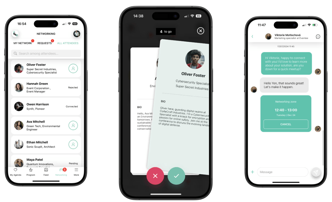 Eventee event app for networking