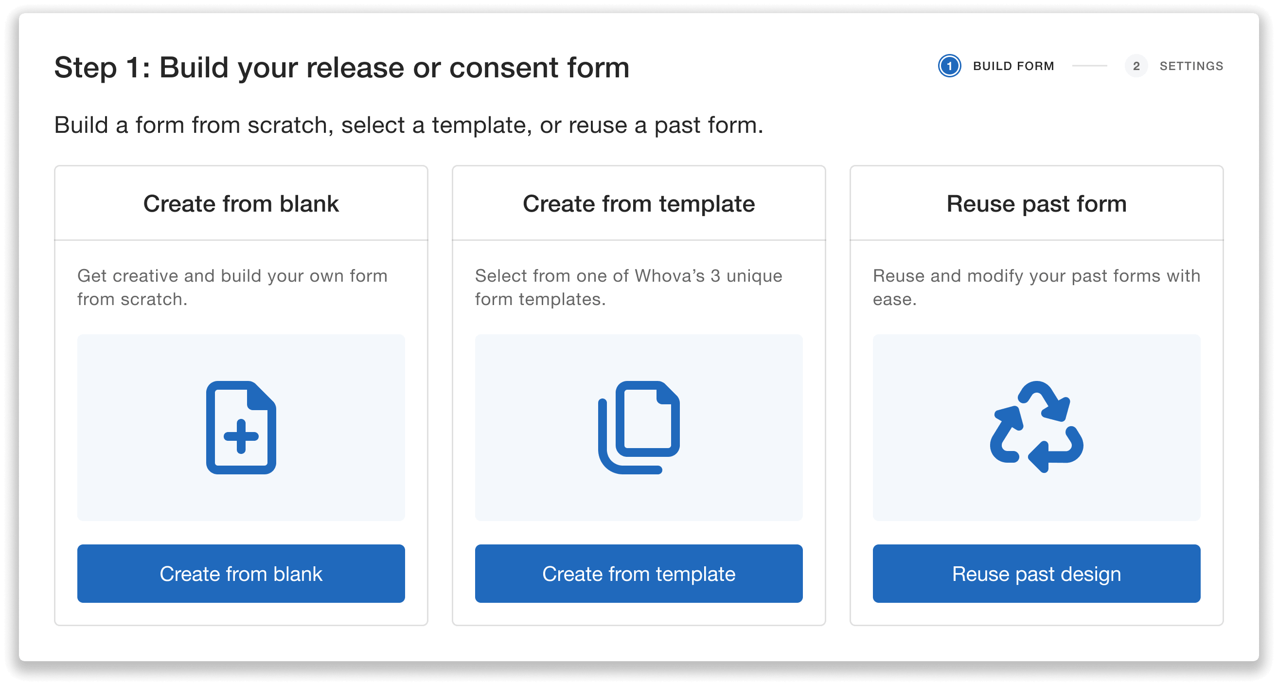 Step 1: build your release or consent form