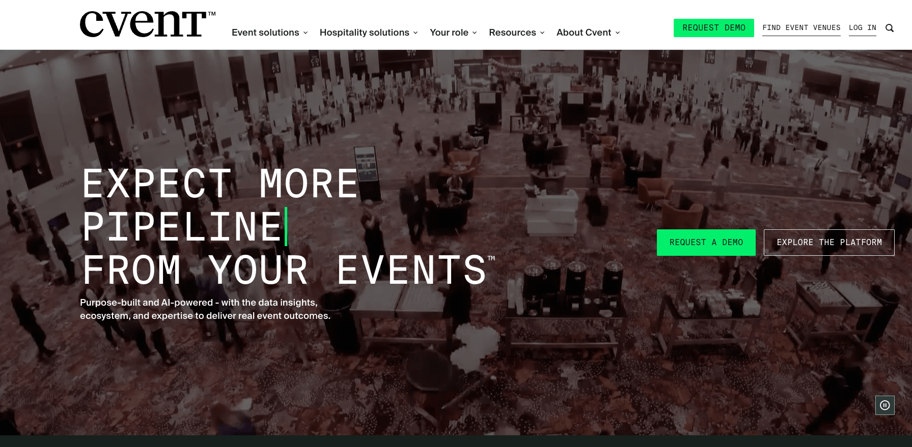 Cvent website