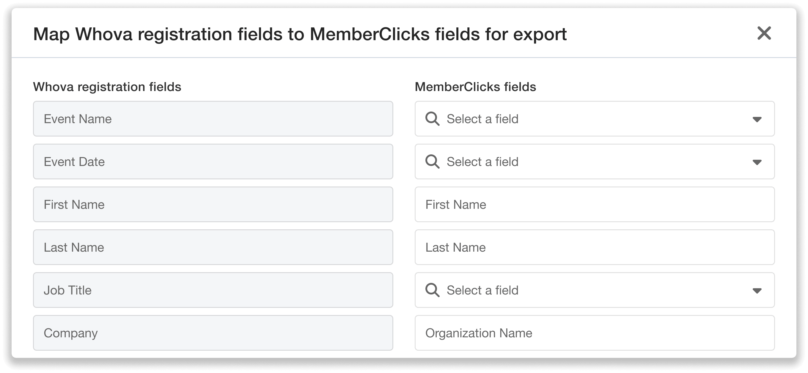 Sync Back Data To MemberClicks Map Your Registration Fields