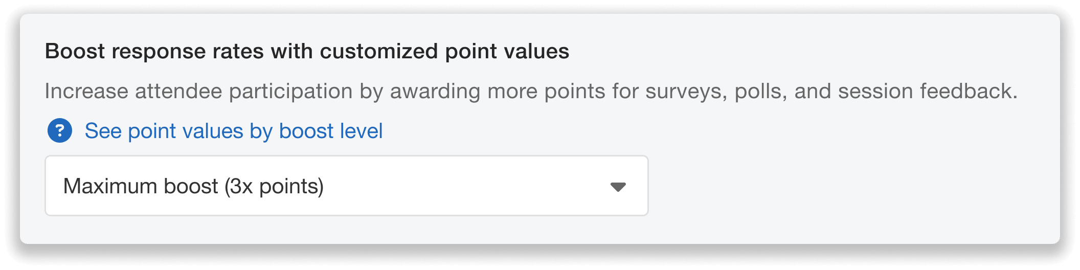 Leaderboard Contest Sponsor Point Boost Selection